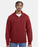 ComfortWash by Hanes Unisex Garment-Dyed Quarter-Zip Sweatshirt GDH425
