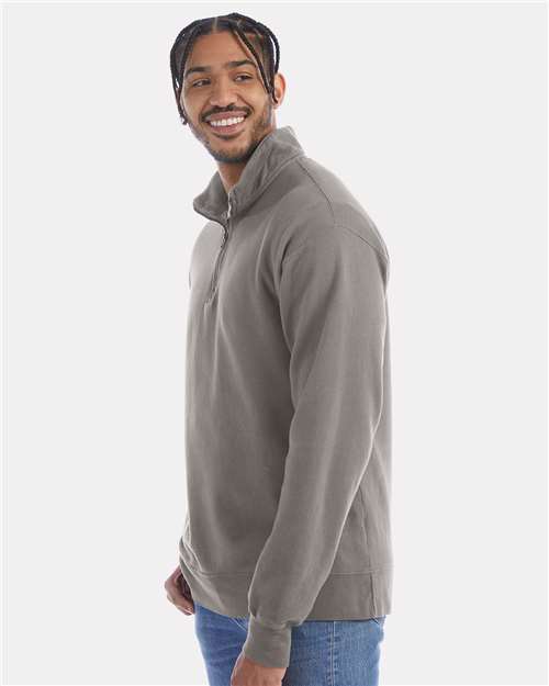 ComfortWash by Hanes Unisex Garment-Dyed Quarter-Zip Sweatshirt GDH425