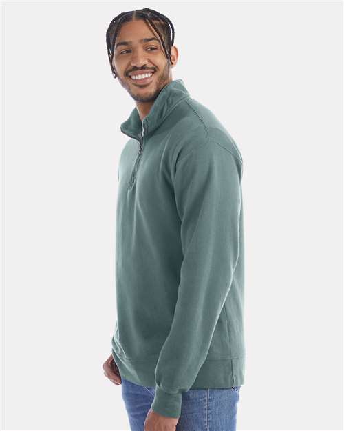ComfortWash by Hanes Unisex Garment-Dyed Quarter-Zip Sweatshirt GDH425
