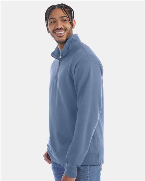 ComfortWash by Hanes Unisex Garment-Dyed Quarter-Zip Sweatshirt GDH425