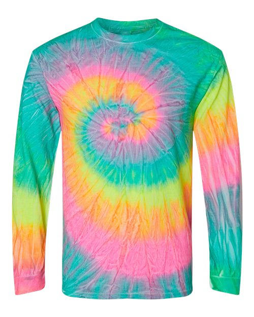 Colortone Unisex Tie-Dyed Long Sleeve T-Shirt 2000