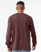 BELLA + CANVAS Heather CVC Long Sleeve Tee 3501CVC