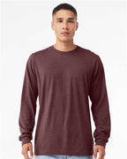BELLA + CANVAS Heather CVC Long Sleeve Tee 3501CVC