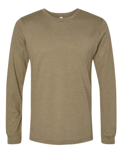BELLA + CANVAS Heather CVC Long Sleeve Tee 3501CVC