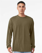 BELLA + CANVAS Heather CVC Long Sleeve Tee 3501CVC