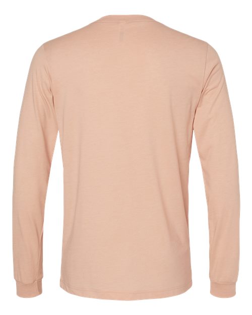BELLA + CANVAS Heather CVC Long Sleeve Tee 3501CVC