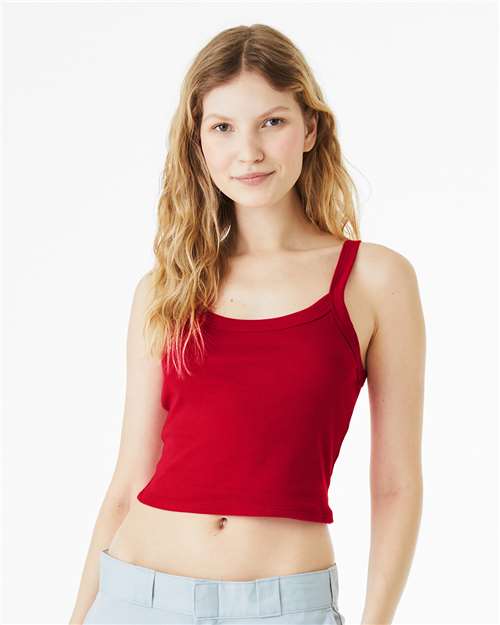 BELLA + CANVAS Women's Micro Rib Spaghetti Strap Tank 1012
