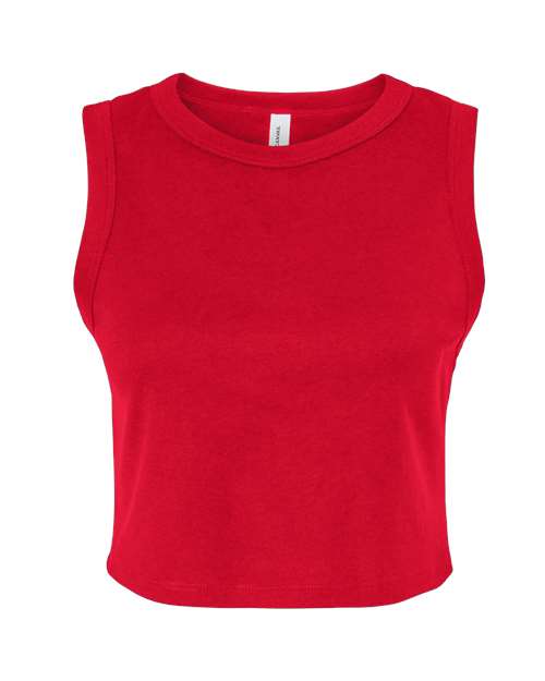 BELLA + CANVAS Women's Micro Rib Muscle Crop Tank 1013
