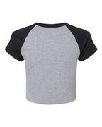 BELLA + CANVAS Women's Micro Rib Raglan Baby Tee 1201