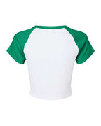 BELLA + CANVAS Women's Micro Rib Raglan Baby Tee 1201