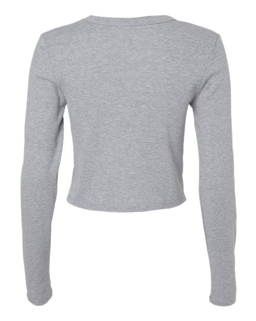 BELLA + CANVAS Women's Micro Rib Long Sleeve Baby Tee 1501
