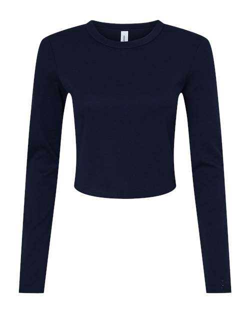 BELLA + CANVAS Women's Micro Rib Long Sleeve Baby Tee 1501
