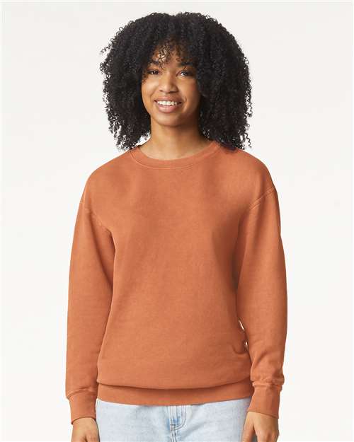 Comfort Colors Unisex Garment-Dyed Lightweight Fleece Crewneck Sweatshirt 1466