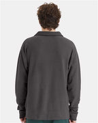 ComfortWash by Hanes Unisex Garment-Dyed Polo Collar Sweatshirt GDH490