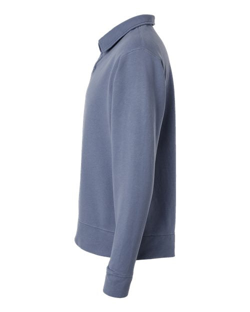 ComfortWash by Hanes Unisex Garment-Dyed Polo Collar Sweatshirt GDH490