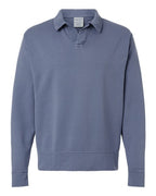 ComfortWash by Hanes Unisex Garment-Dyed Polo Collar Sweatshirt GDH490