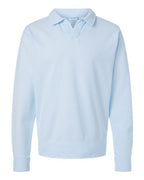ComfortWash by Hanes Unisex Garment-Dyed Polo Collar Sweatshirt GDH490