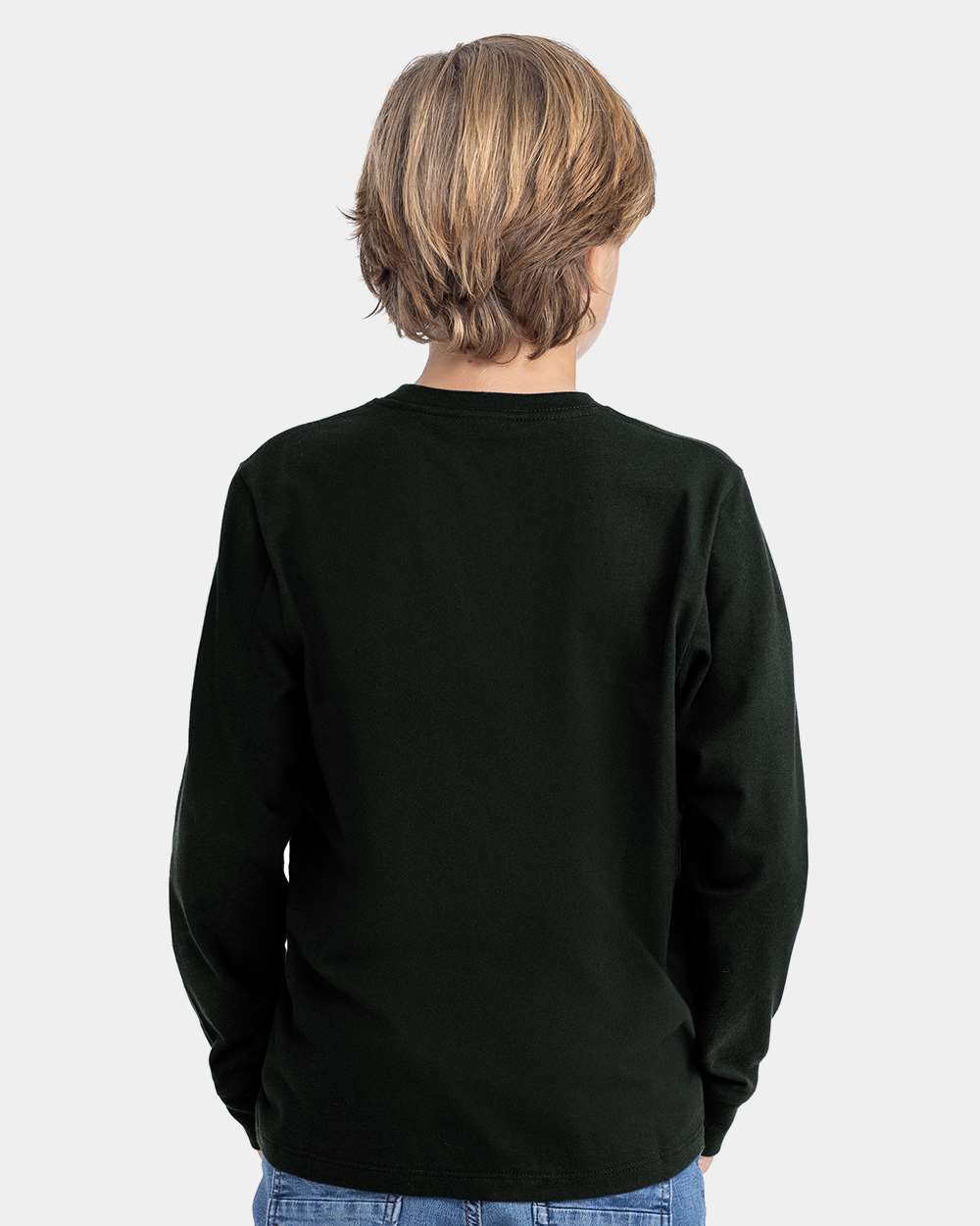 Custom Youth Cotton Long Sleeve T-Shirt – Add Your Logo or Design