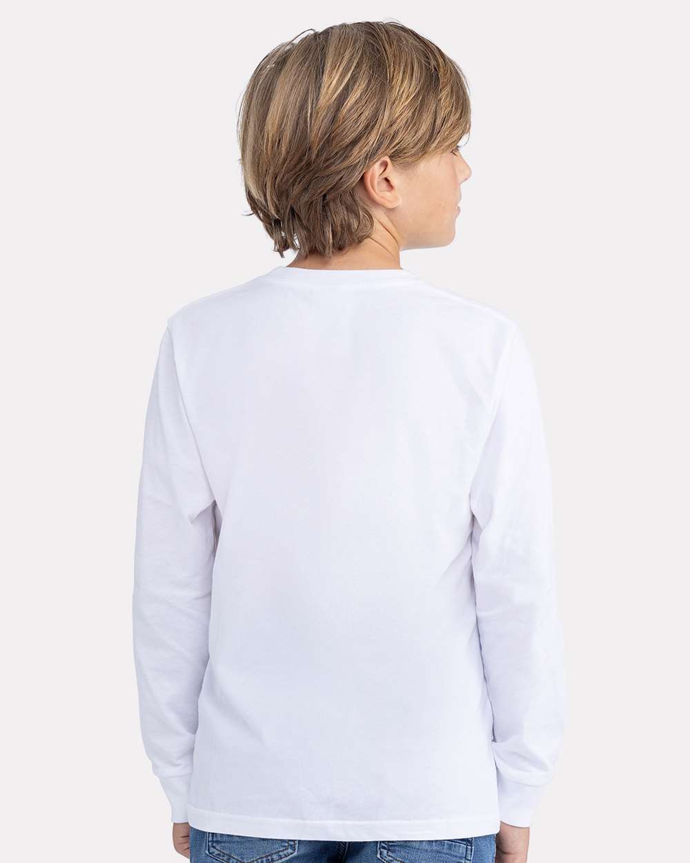 Custom Youth Cotton Long Sleeve T-Shirt – Add Your Logo or Design