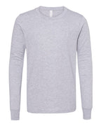 BELLA + CANVAS Youth Heather CVC Long Sleeve Tee 3501YCVC