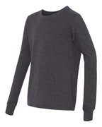 BELLA + CANVAS Youth Heather CVC Long Sleeve Tee 3501YCVC