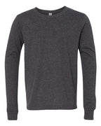 BELLA + CANVAS Youth Heather CVC Long Sleeve Tee 3501YCVC