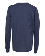 BELLA + CANVAS Youth Heather CVC Long Sleeve Tee 3501YCVC