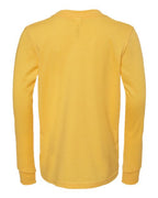 BELLA + CANVAS Youth Heather CVC Long Sleeve Tee 3501YCVC