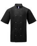 Artisan Collection by Reprime Unisex Ten Studded Front Short Sleeve Chef Coat RP664