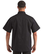 Artisan Collection by Reprime Unisex Ten Studded Front Short Sleeve Chef Coat RP664