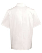 Artisan Collection by Reprime Unisex Ten Studded Front Short Sleeve Chef Coat RP664