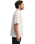 Artisan Collection by Reprime Unisex Ten Studded Front Short Sleeve Chef Coat RP664