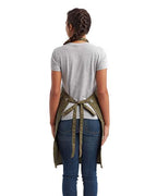 Artisan Collection by Reprime Barley Contrast Stitch Recycled Bib Apron RP121
