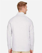 Devon & Jones Men's CrownLux Performance® Clubhouse Micro-Stripe Quarter-Zip Pullover DG480