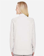 Devon & Jones Women's CrownLux Performance® Clubhouse Micro-Stripe Quarter-Zip Pullover DG480W