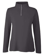 CORE365 Women's Fusion ChromaSoft™ Pique Quarter-Zip Pullover CE405W