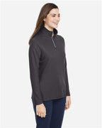 CORE365 Women's Fusion ChromaSoft™ Pique Quarter-Zip Pullover CE405W