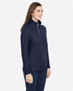 CORE365 Women's Fusion ChromaSoft™ Pique Quarter-Zip Pullover CE405W
