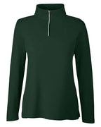 CORE365 Women's Fusion ChromaSoft™ Pique Quarter-Zip Pullover CE405W