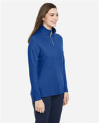 CORE365 Women's Fusion ChromaSoft™ Pique Quarter-Zip Pullover CE405W