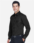 Devon & Jones Men's Crown Collection® Solid Stretch Twill Woven Dress Shirt DG530
