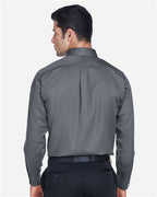 Devon & Jones Men's Crown Collection® Solid Stretch Twill Woven Dress Shirt DG530