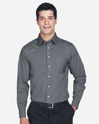 Devon & Jones Men's Crown Collection® Solid Stretch Twill Woven Dress Shirt DG530