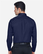 Devon & Jones Men's Crown Collection® Solid Stretch Twill Woven Dress Shirt DG530