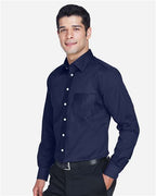 Devon & Jones Men's Crown Collection® Solid Stretch Twill Woven Dress Shirt DG530