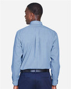 Devon & Jones Men's Crown Collection® Gingham Check Woven Dress Shirt D640