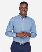 Devon & Jones Men's Crown Collection® Gingham Check Woven Dress Shirt D640