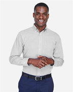 Devon & Jones Men's Crown Collection® Gingham Check Woven Dress Shirt D640