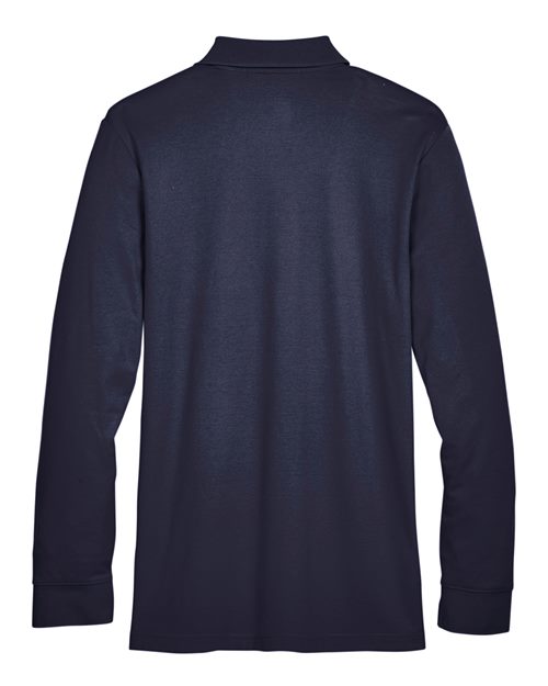 Devon & Jones Men's CrownLux Performance® Plaited Long Sleeve Polo DG20L
