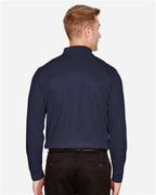 Devon & Jones Men's CrownLux Performance® Plaited Long Sleeve Polo DG20L
